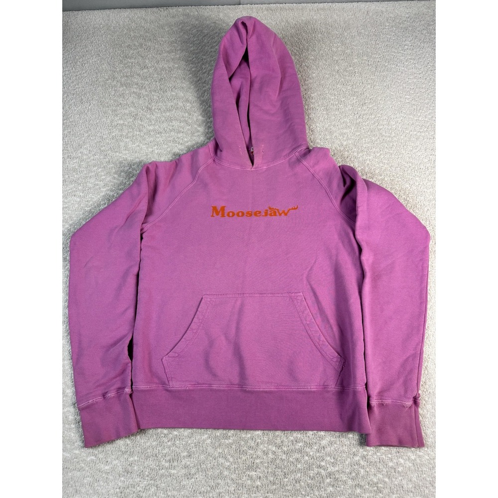 Moosejaw Hoodie Womens Medium Purple Cotton Pullover Logo Sweatshirt‎ Canada